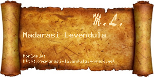 Madarasi Levendula névjegykártya
